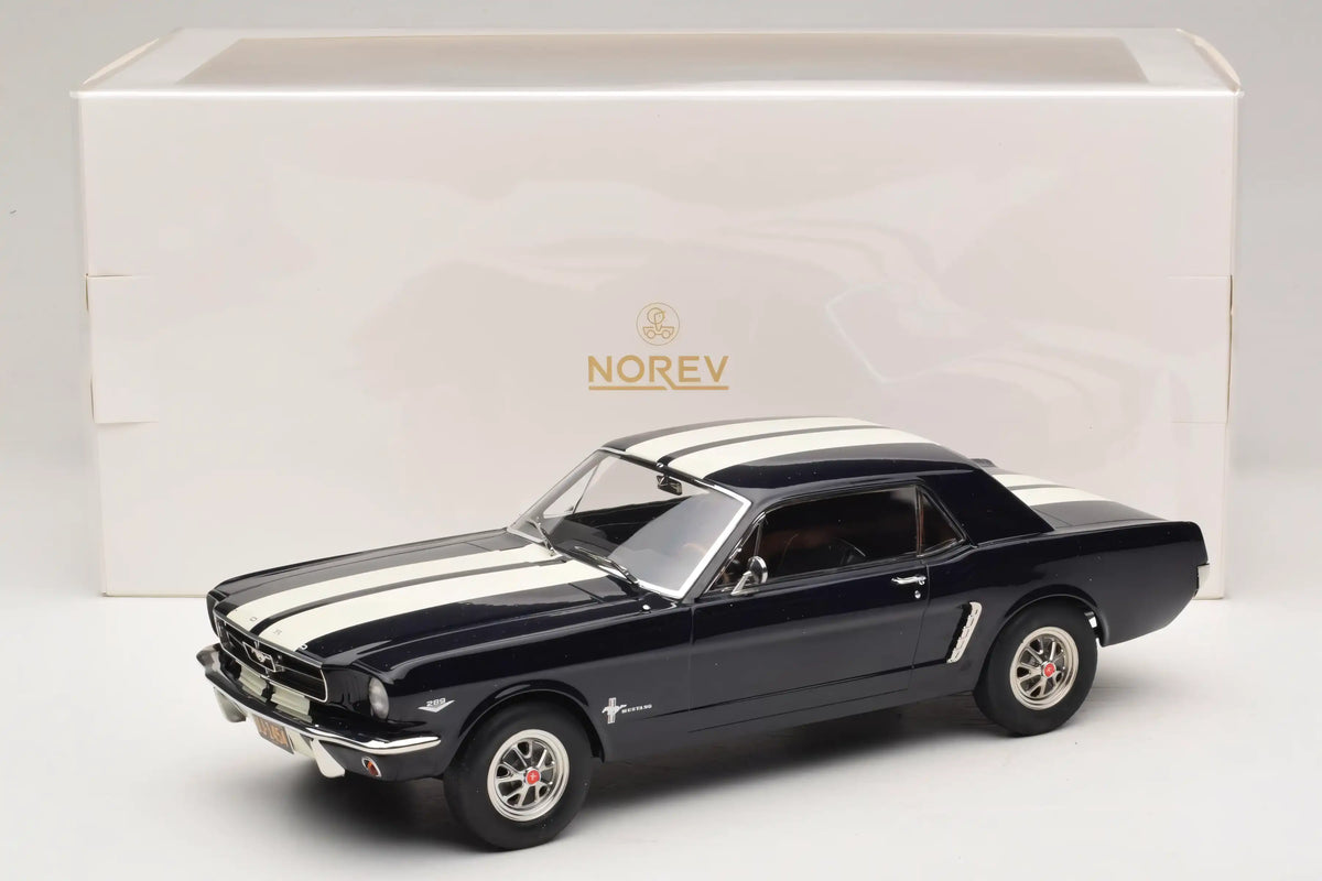 NOREV 1/18 FORD MUSTANG COUPÉ 1966 NIGHTMIST BLUE METALLIC (182805)