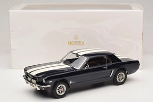 NOREV 1/18 FORD MUSTANG COUPÉ 1966 NIGHTMIST BLUE METALLIC (182805)