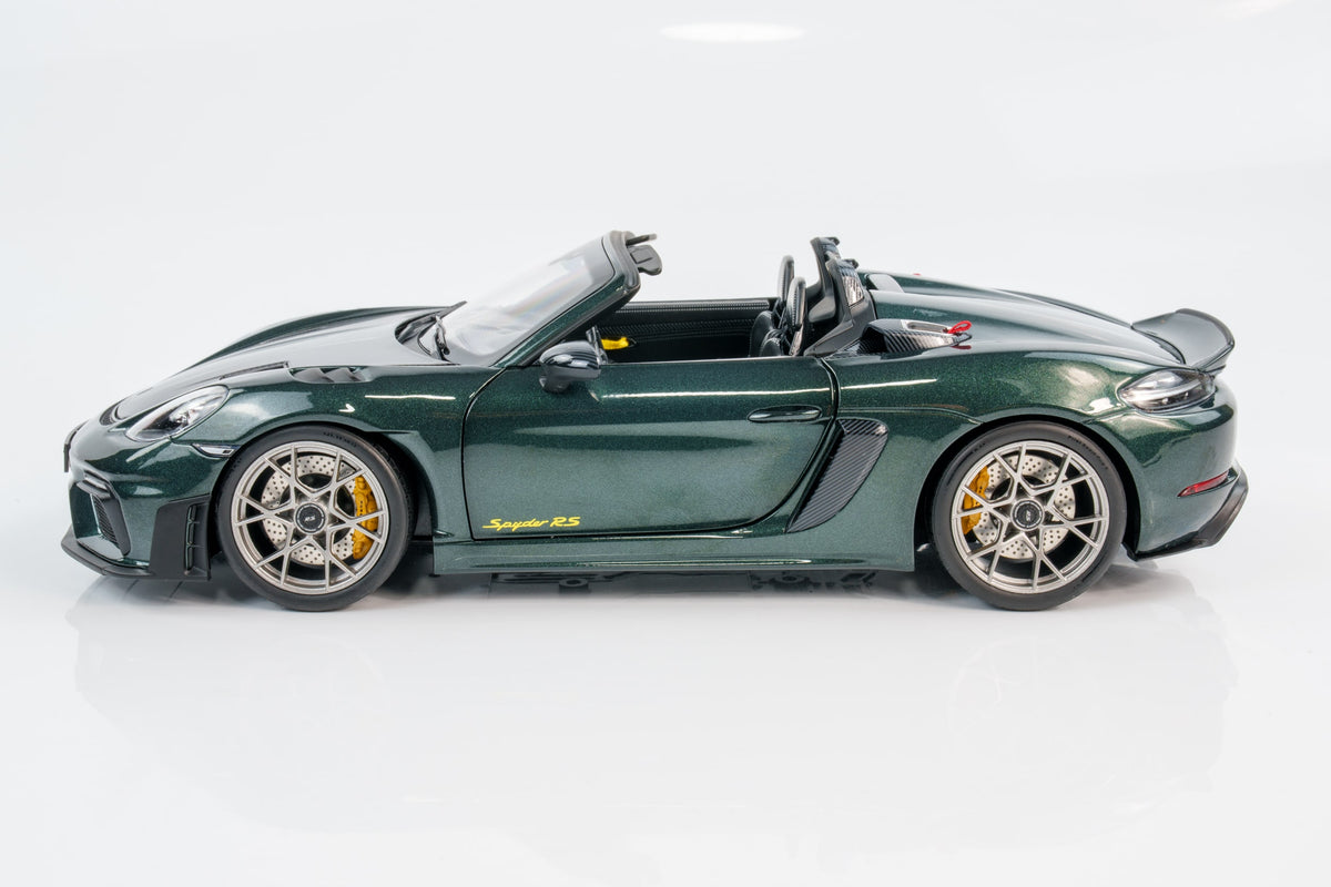 NOREV 1/18 PORSCHE 718 (982) SPIDER RS WEISSACH PACKAGE 2023 FOREST GREEN (187272)
