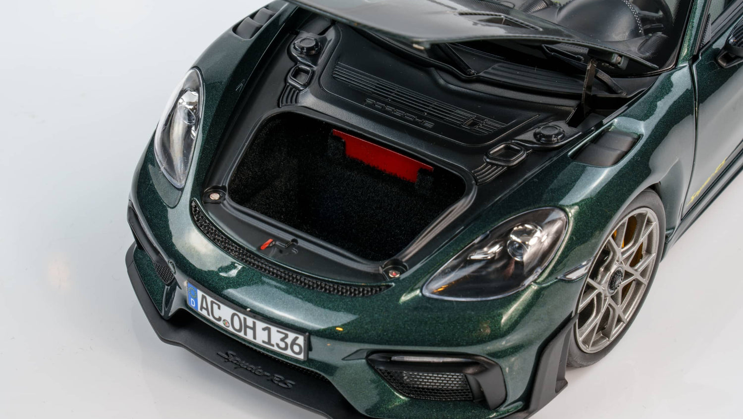 NOREV 1/18 PORSCHE 718 (982) SPIDER RS WEISSACH PACKAGE 2023 FOREST GREEN (187272)