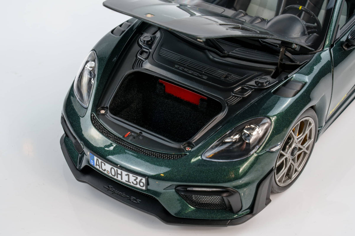 NOREV 1/18 PORSCHE 718 (982) SPIDER RS WEISSACH PACKAGE 2023 FOREST GREEN (187272)