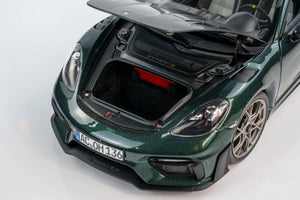 NOREV 1/18 PORSCHE 718 (982) SPIDER RS WEISSACH PACKAGE 2023 FOREST GREEN (187272)