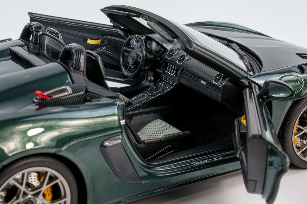 NOREV 1/18 PORSCHE 718 (982) SPIDER RS WEISSACH PACKAGE 2023 FOREST GREEN (187272)