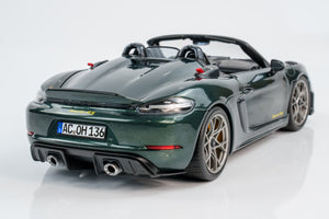 NOREV 1/18 PORSCHE 718 (982) SPIDER RS WEISSACH PACKAGE 2023 FOREST GREEN (187272)