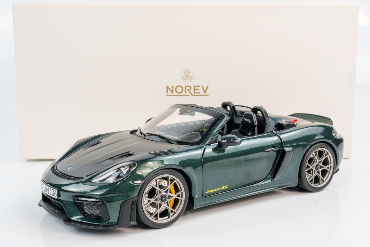 NOREV 1/18 PORSCHE 718 (982) SPIDER RS WEISSACH PACKAGE 2023 FOREST GREEN (187272)