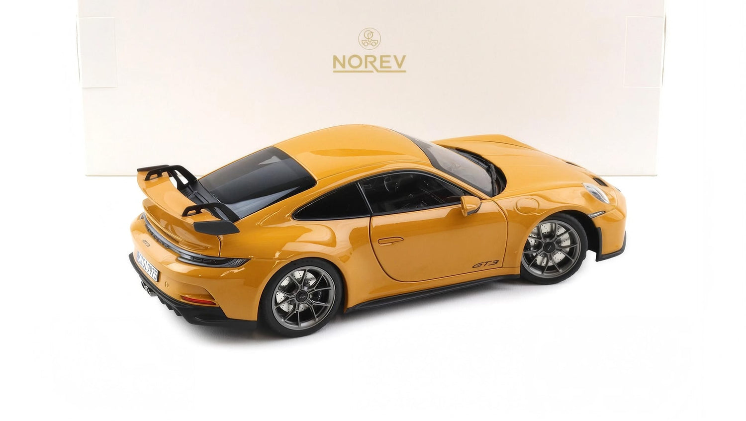 NOREV 1/18 PORSCHE 911 (992) GT3 COUPE 2021 BAHAMA YELLOW (187387)
