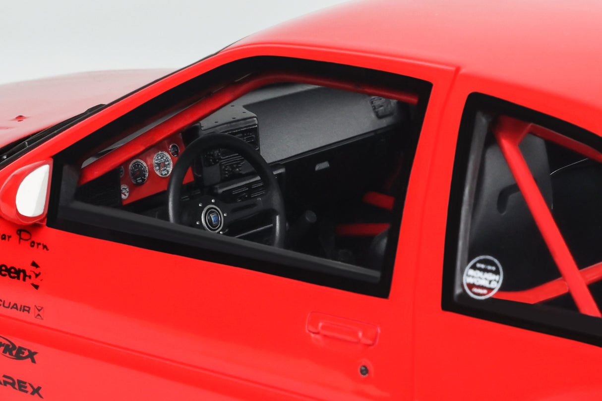 OTTOmobile 1:18 TOYOTA AE86 SPRINTER TRUENO WIDEBODY FERRARI ROSSO CORSA 1986 (OT1278)