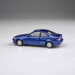 PARA64 1:64 1999 Honda Civic Si Coupe EM1 Electron Blue Pearl wingless (PA-55629-LHD)