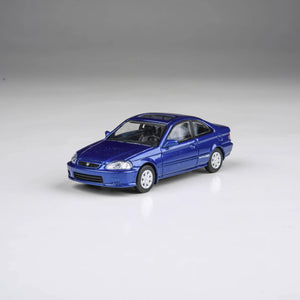 PARA64 1:64 1999 Honda Civic Si Coupe EM1 Electron Blue Pearl wingless (PA-55629-LHD)