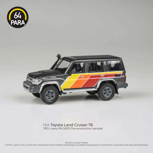 PARAGON 1/64 TOYOTA LAND CRUISER LC76 TRD 2014 GRAY METALLIC LHD (PA-56311)