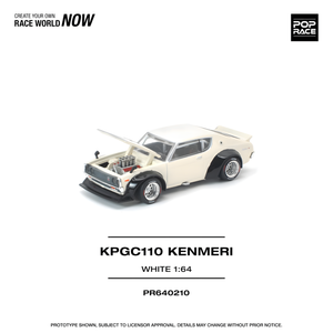 POPRACE 1/64 KPGC110 KENMERI WHITE (PR640210)