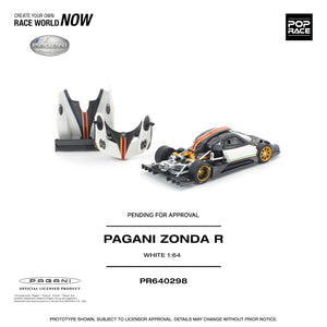 POPRACE 1/64 PAGANI ZONDA R WHITE (PR640298)