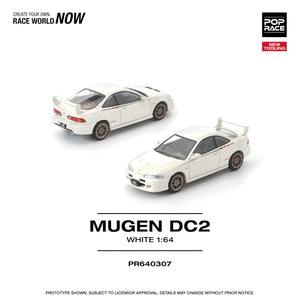 POPRACE 1/64 MUGEN DC2 WHITE NEW TOOLING (PR640307)
