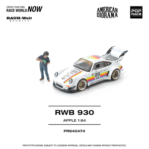 POPRACE 1/64 RWB 930 APPLE WITH FIGURE (PR640474)