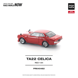 POPRACE 1/64 TA22 Celica Red (PR640482)