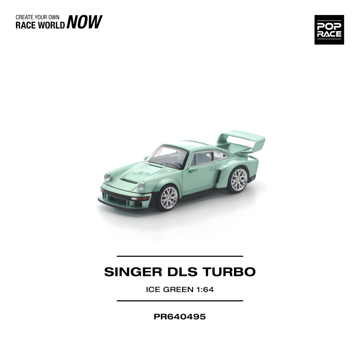 POPRACE 1/64 SINGER DLS TURBO ICE GREEN (PR640495)