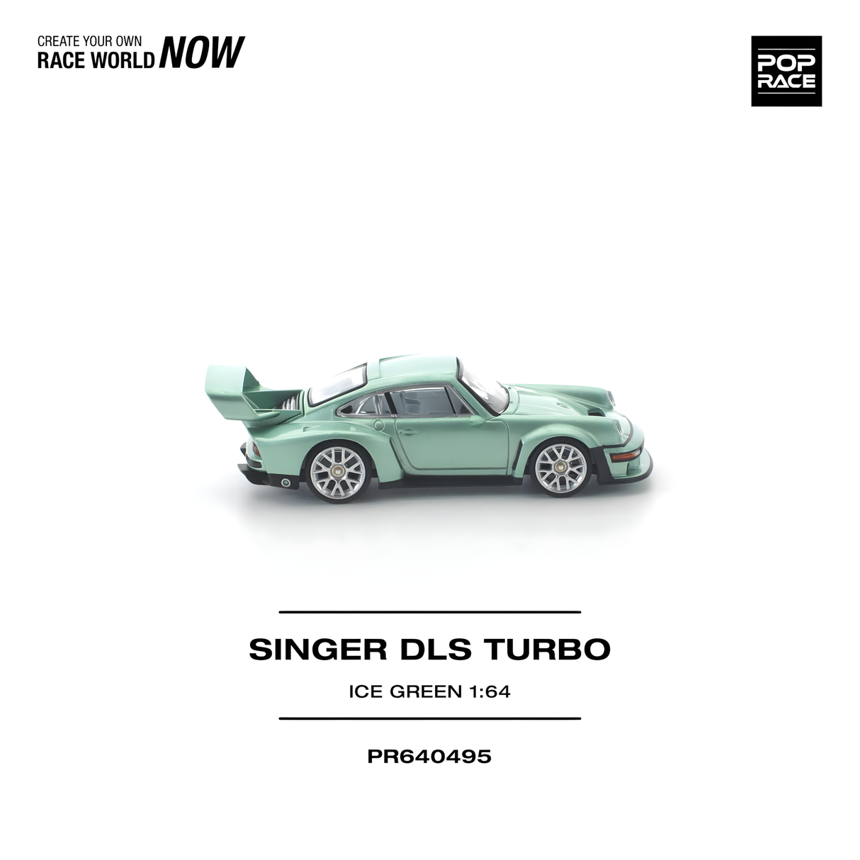 POPRACE 1/64 SINGER DLS TURBO ICE GREEN (PR640495)