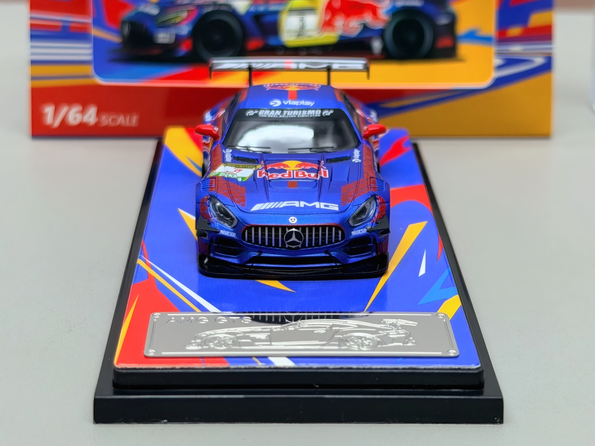 RM 1-64 Mercedes-Benz AMG GTS #3 Max Verstappen Race Car Diecast Car Model