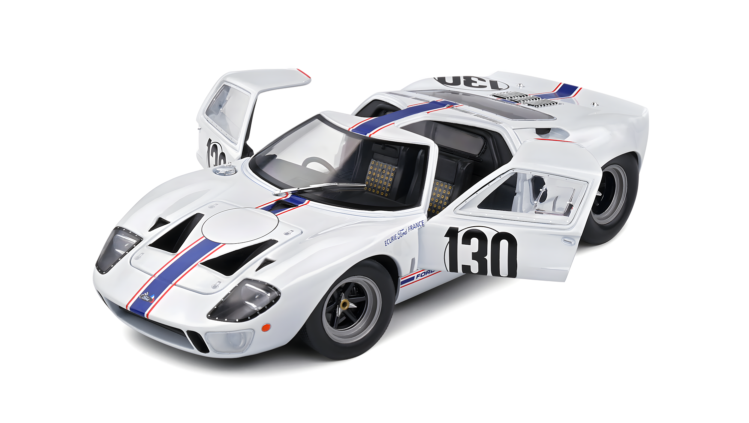 Solido 1:18 Ford Gt40 Mk1 White Targa Florio 1967 (S1803009)