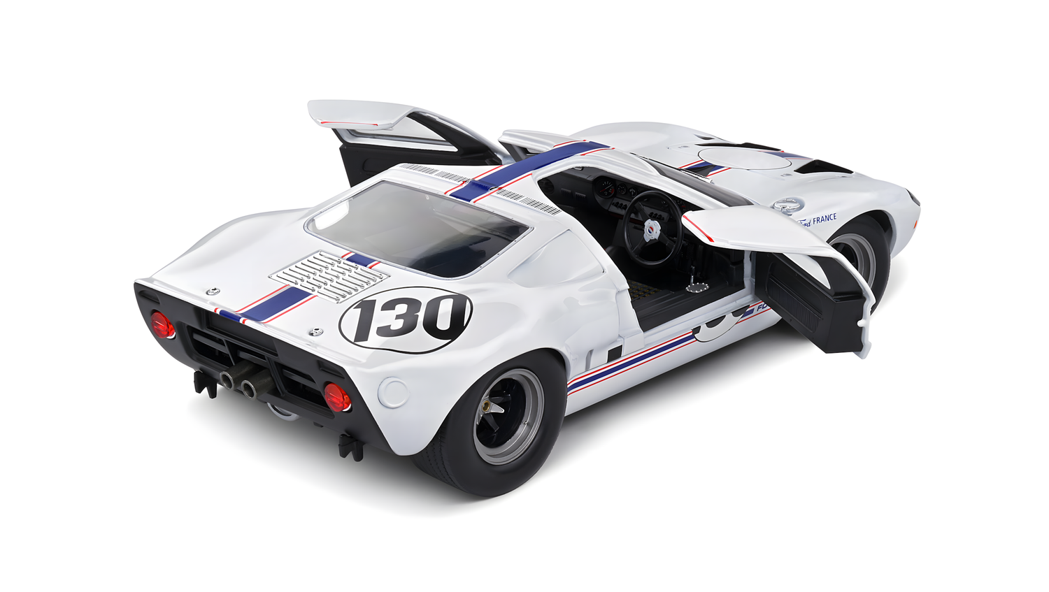 Solido 1:18 Ford Gt40 Mk1 White Targa Florio 1967 (S1803009)