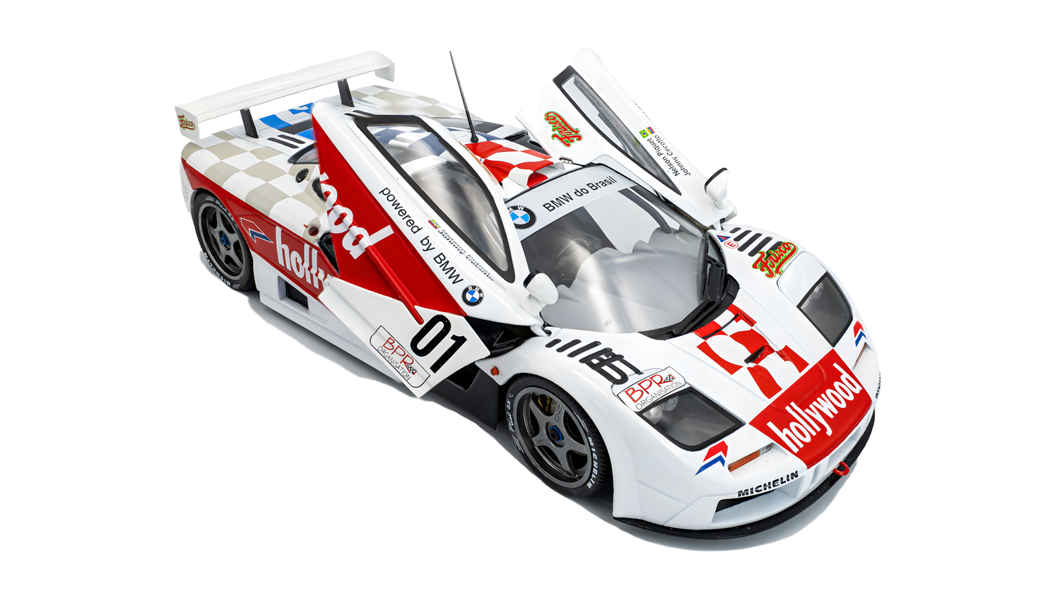 Solido 1:18 MCLAREN F1 GTR SHORT TAIL WHITE #01 N.PIQUET / J.CECOTTO 2 HORAS DE BRASILIA 1996 (S1804111)