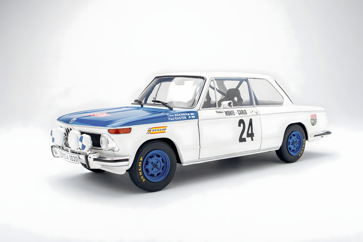 Solido 1:18 BMW 2002 TII WHITE #24 T.MAKINEN/P.EASTER RALLYE MONTE-CARLO 1969 (S1808603)
