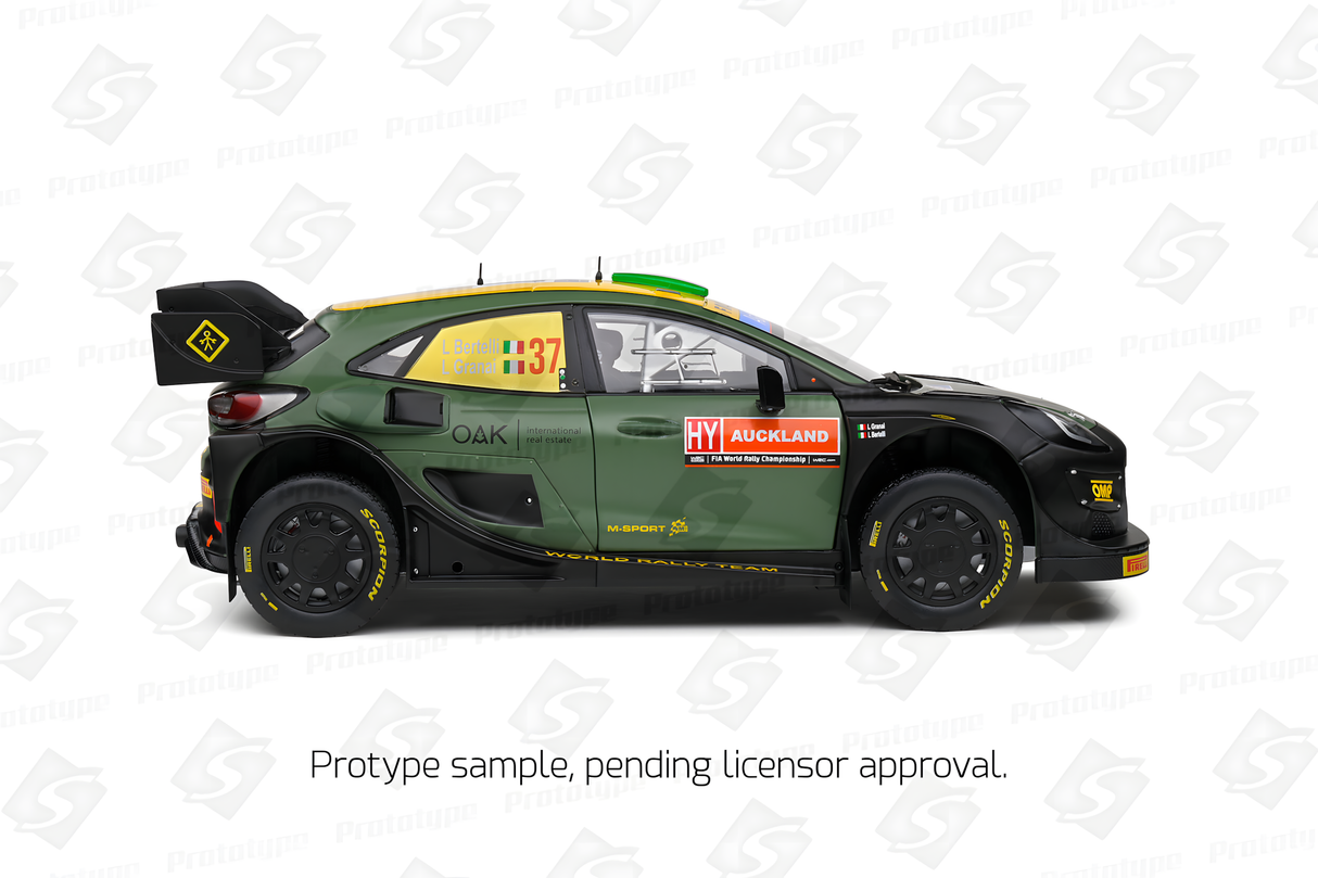 Solido 1:18 FORD PUMA RALLY1 HYBRID BLACK #7 BERTELLI/SCATTOLIN RALLY NEW ZEALAND 2022  (S1809505)