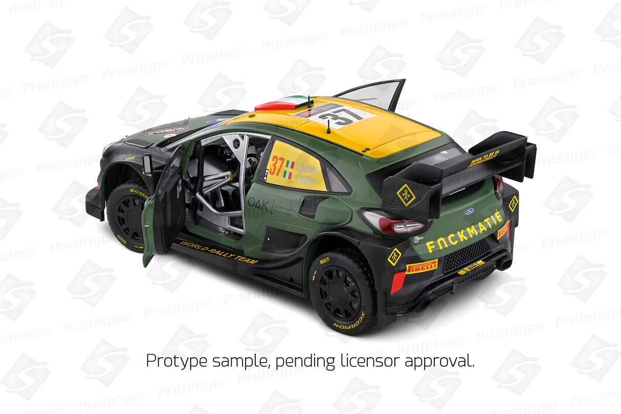 Solido 1:18 FORD PUMA RALLY1 HYBRID BLACK #7 BERTELLI/SCATTOLIN RALLY NEW ZEALAND 2022  (S1809505)