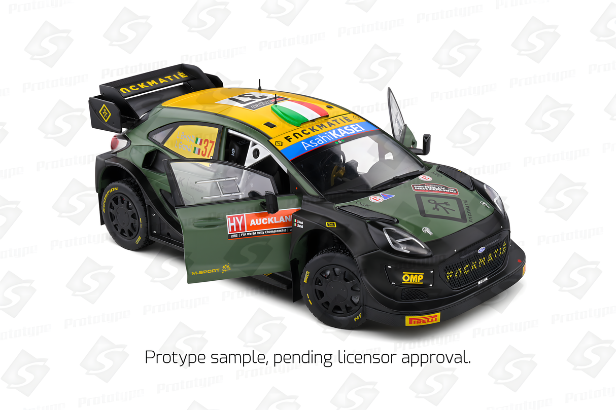 Solido 1:18 FORD PUMA RALLY1 HYBRID BLACK #7 BERTELLI/SCATTOLIN RALLY NEW ZEALAND 2022  (S1809505)