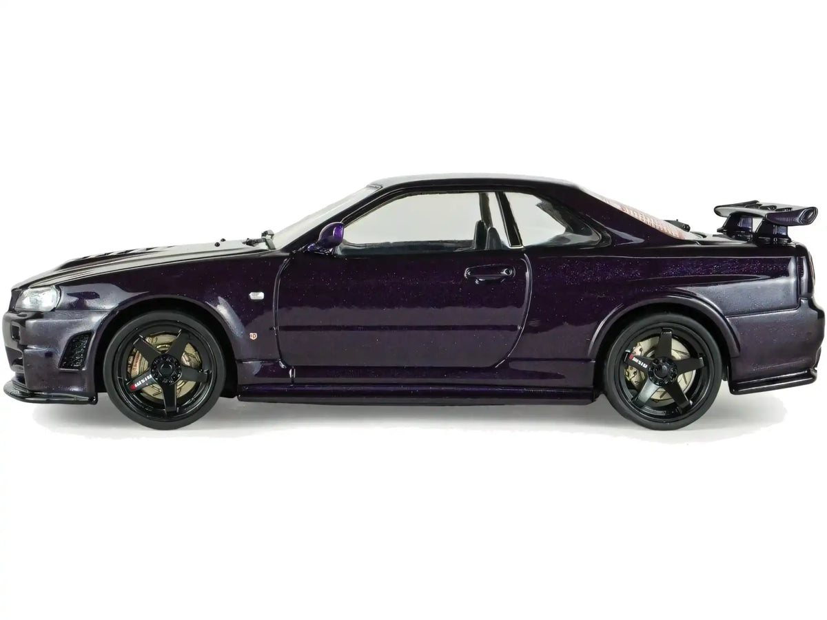 SOLIDO 1/43 NISSAN SKYLINE GT-R R34 Z-TUNE MIDNIGHT PURPLE 1999 (S4318201)