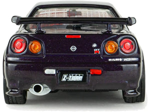 SOLIDO 1/43 NISSAN SKYLINE GT-R R34 Z-TUNE MIDNIGHT PURPLE 1999 (S4318201)