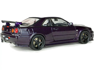 SOLIDO 1/43 NISSAN SKYLINE GT-R R34 Z-TUNE MIDNIGHT PURPLE 1999 (S4318201)