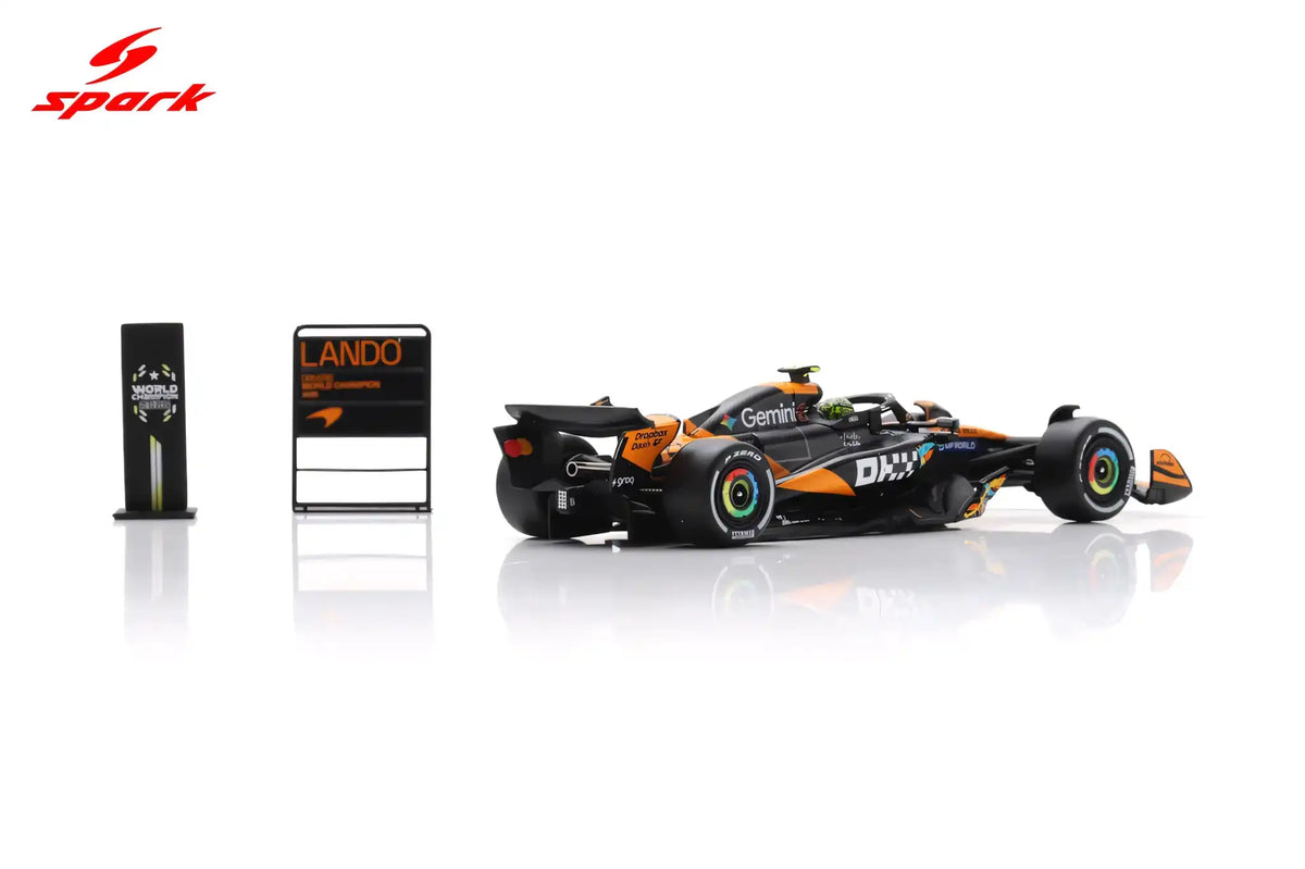 SPARK 1/64 McLAREN MCL39 #4 LANDO NORRIS WORLD CHAMPION ABU DHABI GP 2025 (64S078)