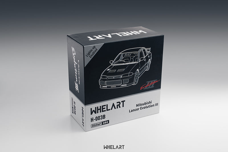 WHELART 1:64 Mitsubishi Lancer Evolution 3 Black (H-003B)