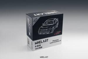 WHELART 1:64 Mitsubishi Lancer Evolution 3 Black (H-003B)