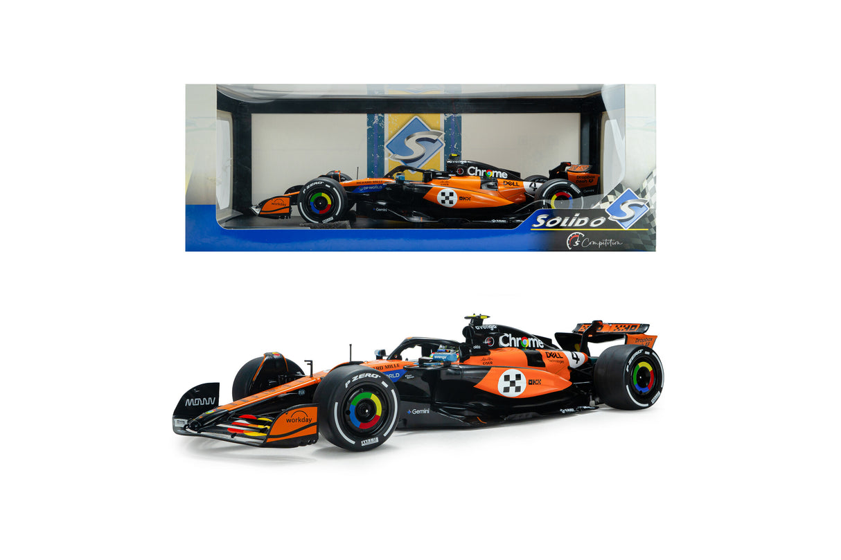 Solido 1:18 MCLAREN F1 MCL39 ORANGE L.NORRIS #4 GP MONACO 2025 (S1818703)