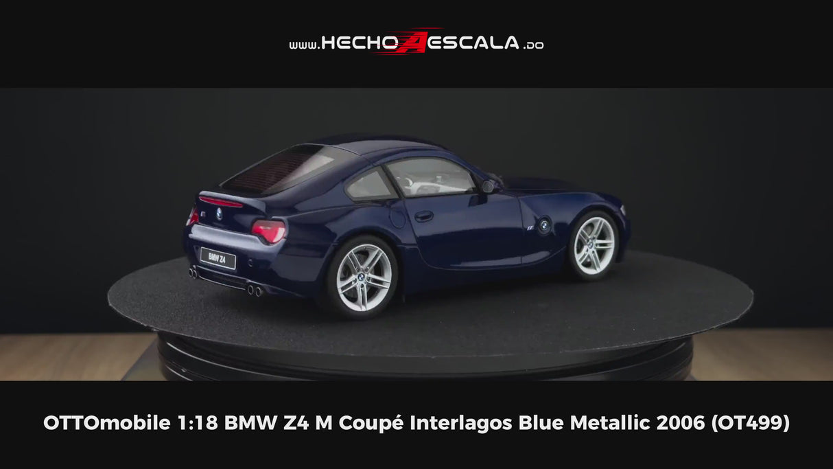 OTTOmobile 1:18 BMW Z4 M Coupé Interlagos Blue Metallic 2006 (OT499)