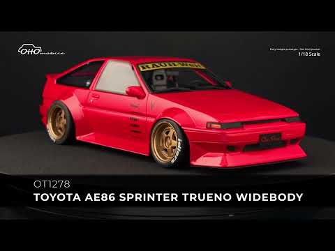 OTTOmobile 1:18 TOYOTA AE86 SPRINTER TRUENO WIDEBODY FERRARI ROSSO CORSA 1986 (OT1278)