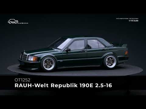 OTTOmobile 1:18 RAUH-Welt Republik RWR 190E 2.5-16 Porsche racing green Metallic 22G 2025 (OT1252)