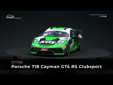 OTTOmobile 1:18 Porsche Cayman 718 GT4 RS Clubsport ADAC GT4 2023 (OT1193)