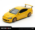 Honda Integra DC5 Mugen amarillo MOTORHELIX 1:64, vista frontal