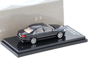 Motorhelix 1/64-Audi S8 2008 Brilliant Black (M68216)