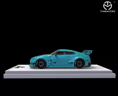 Time Micro Nissan GTR3.0 Tiffany Blue 1:64, vista lateral