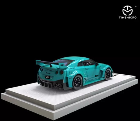 Time Micro Nissan GTR3.0 Tiffany Blue 1:64, vista trasera