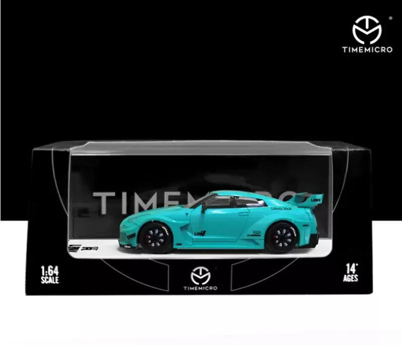 Time Micro Nissan GTR3.0 Tiffany Blue 1:64, empaque